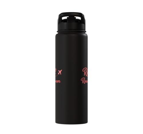 Retired and Ready to Roam Travel Retirement Design Stainless Steel Insulated Water Bottle