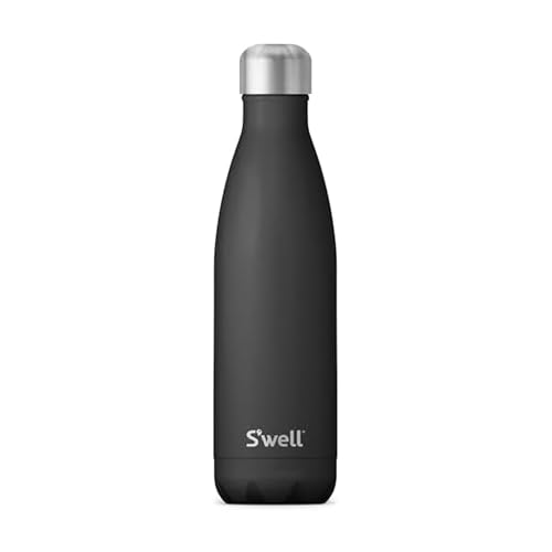 S’well Stainless Steel 17oz Water Bottle (Onyx / 16.9 Ounces)