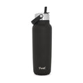 Recycled Stainless Steel Explorer with Flip Straw Lid and Handle (Onyx / 40 Ounces)