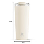 24 oz Insulated Travel Coffee Mug (Cream / 24 Ounces)