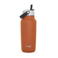 Recycled Stainless Steel Explorer with Flip Straw Lid (Carnelian / 32 Ounces)
