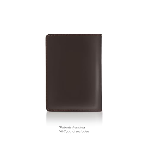 Passport Wallet with Holder for AirTag (Truffle)