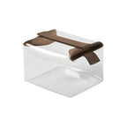 Parcel Clear Travel Kit with Zipperless Magnetic Closure (Chestnut / Large)
