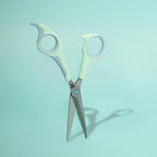 Cricket Style Xpress Zen Again Hair Cutting Scissors - Sharp Micro-Serrated Beveled Blades, Stainless Steel Shears Hair Scissors - Wet & Dry Use, Barber Accessories - 5.75", Sea Foam Green & Soft Blue