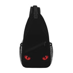 Sling Bag Red Eyes Cat Hiking Daypack Crossbody Shoulder Backpack Travel Chest Pack for Men Women (B0171)