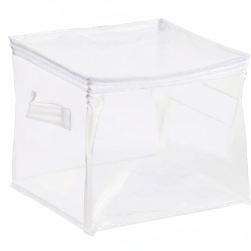 Clear Zippered Storage Bags for Closet Organization (3-Pack)