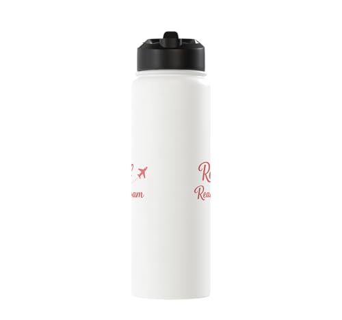 Retired and Ready to Roam Travel Retirement Design Stainless Steel Insulated Water Bottle