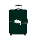 Luggage Cover Washable Suitcase Protector Anti (White cat / L(fits 28-30Inch suitcase))