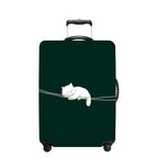 Luggage Cover Washable Suitcase Protector Anti (White cat / XL(fits 32-34Inch suitcase))
