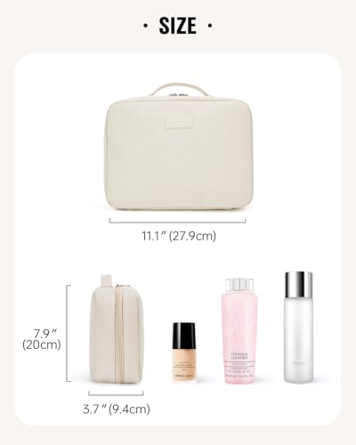 Toiletry Bag with Hanging Hook (A-Beige)