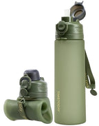 Collapsible Water Bottles with Straw for Travel (Jungle)