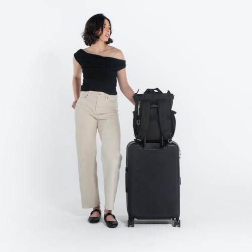 Soleil Anti Theft Convertible Backpack Tote (Grey Houndstooth)