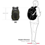 Design Travel Backpack for Men with USB Charging Port SD803 (Olive/Black / Standard)