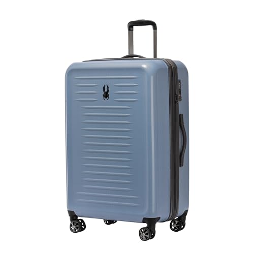 Rails Expandable Hardside Upright Suitcase with 360 Spinner Wheels (Denim / Large Checked)