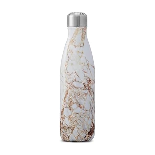 Stainless Steel Water Bottle (Calacatta Gold / 17 Ounces)