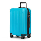 24 Inch Medium Luggage Checked TSA Approved Suitcase (Ocean Blue / 24" Checked)