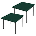 2 Pack Square Spandex Fitted Table Cloth (Hunter Green / 42" x 42" (Square))