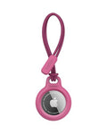 Apple Airtag Secure Holder With Strap (Pink / Single / Strap)