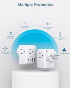 2 Pack Israel Power Adapter