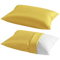 Toddler Pillows with Pillowcases Set (Yellow (Cotton) / 13x18 Inch (Pack of 2))