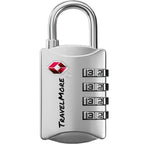 Luggage Locks TSA Approved (1 Pack / Silver)