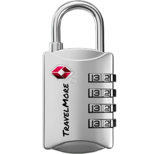 Luggage Locks TSA Approved (1 Pack / Silver)