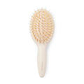 Mini Finish & Shine Boar Bristle Brush for Smooth Shiny Hair (Travel / Cream)