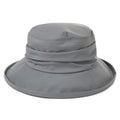 Women's Waterproof UPF 50+ Wide Brim Packable Rain Hat (737_grey / Medium)