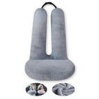 Travel Pillow Car Pillow Kid Car Sleeping Large Gray (E-gray)