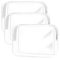 Clear Toiletry Bag (M-White-3 packs)