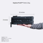 Hanging Toiletry Bag for Men and Women (Black / Plus)