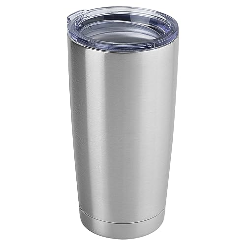 20oz Stainless Steel Tumbler Bulk with Lid (1 Count (Pack of 1) / Stainless Steel)