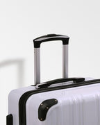 Luggage Lightweight and Durable Hardshell (white grid new / S(20in))