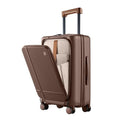 Carry On Luggage 22x14x9 Airline Approved (02-Caramel Latte / Carry-On 20-Inch (Clamshell, 34L))