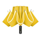 Portable Compact Folding Inverted Umbrella with LED (6.Yellow)