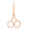 Multicolor Professional Grooming Scissors for Facial Hair Removal (Rose Gold)