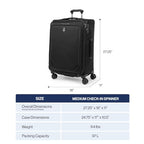 Crew Classic Softside Checked Luggage (Titanium Grey / Checked Medium)