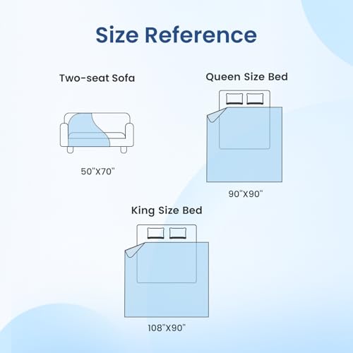 Cooling Blanket for Hot Sleepers King Size (Off White / King (108" x 90"))