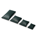 2 Pack Dark Green PU Leather Slim Ring Pouches Jewelry Bags Travel (Dark Green / 2.99" x 2.56")
