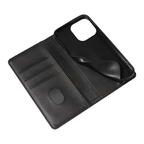Custom Wallet Phone Case for iPhone 16 (iPhone 16 / Black-E)