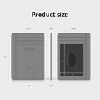 Slim Minimalist Front Pocket RFID Blocking Leather Wallets for Men and Women (Small / Alaska Purple)