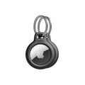 Apple AirTag Secure Holder with Key Ring (Keychain / Black)