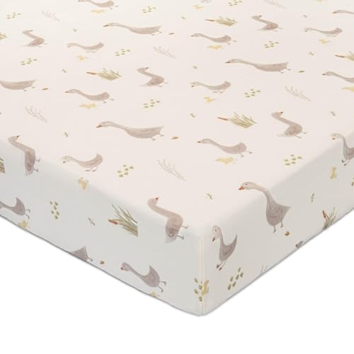 Charlie Farmhouse Goose Crib Fitted Sheet (Farmhouse Goose)