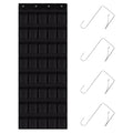 40 Pocket Over The Door Shoe Organizer (black / 77" x 27")