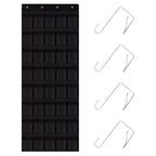 40 Pocket Over The Door Shoe Organizer (black / 77" x 27")