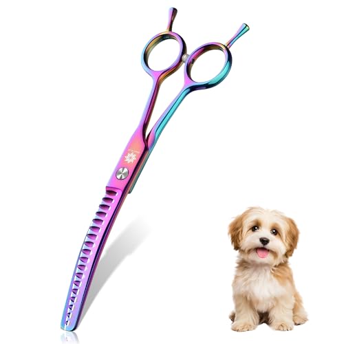 Curved Chunkers Dog Grooming Scissors (A-6.5 inch-Chunker)