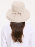 Women's Holiday Sun Hat UPF 50+ (Small-Medium / Dusty Pink/Beige)