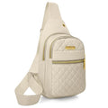 Small Sling Bag For Women Men Casual Crossbody Sling Backpack (8002-beige)