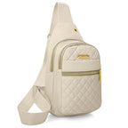 Small Sling Bag For Women Men Casual Crossbody Sling Backpack (8002-beige)