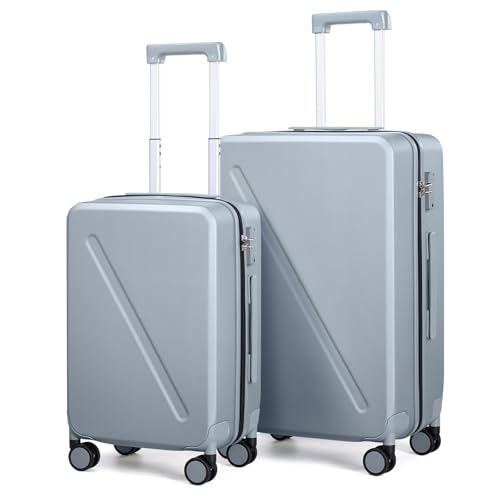 2 Piece Luggage Sets (2-Piece Set (20/28) / Grey)